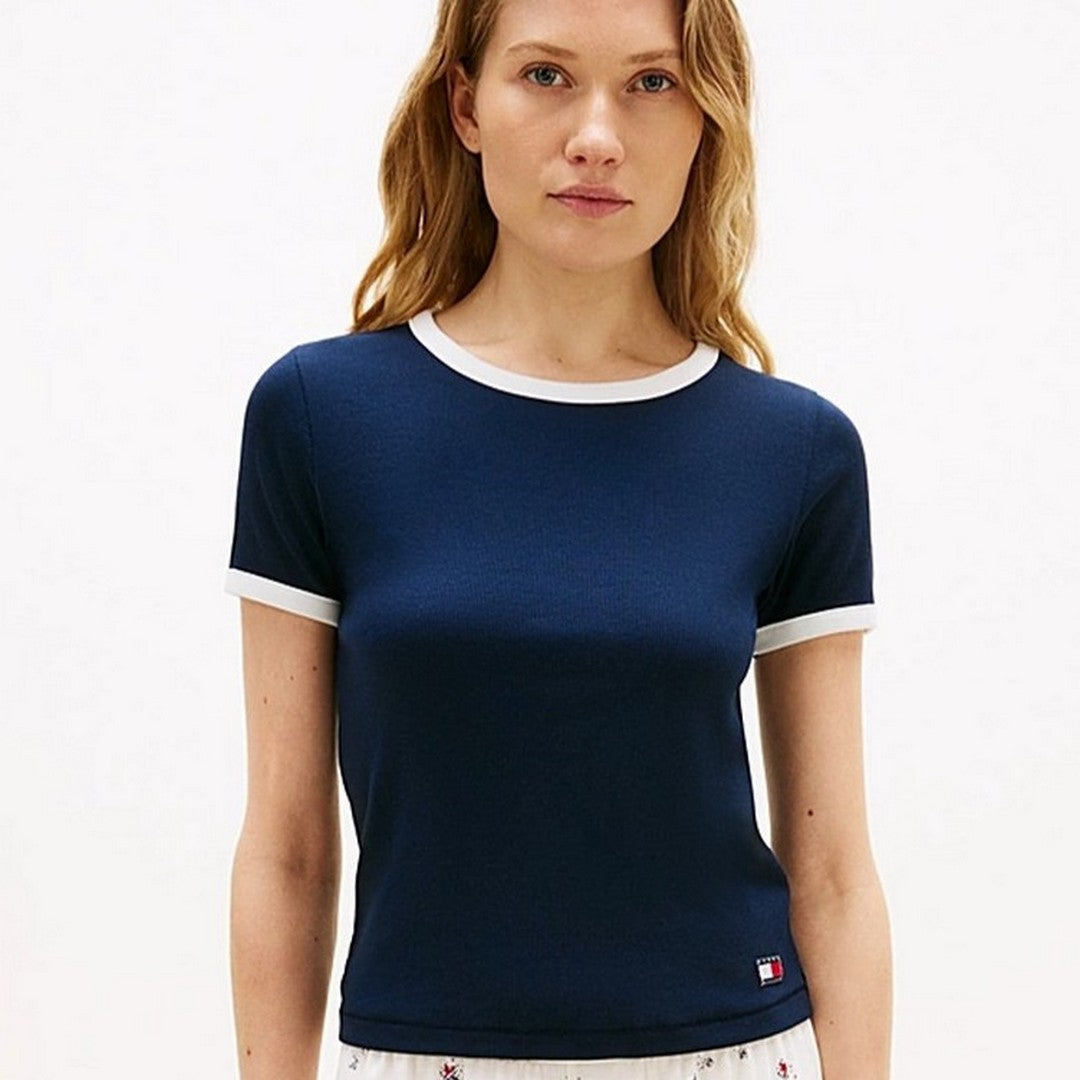 Tommy Hilfiger Beachwear Donna T-shirt Rib - UW0UW06307-C1G