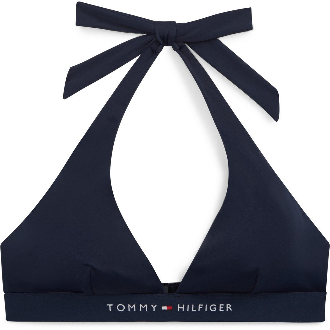 Tommy Hilfiger Beachwear Donna Top Bikini Triangolo Halter - UW0UW06358-C1G