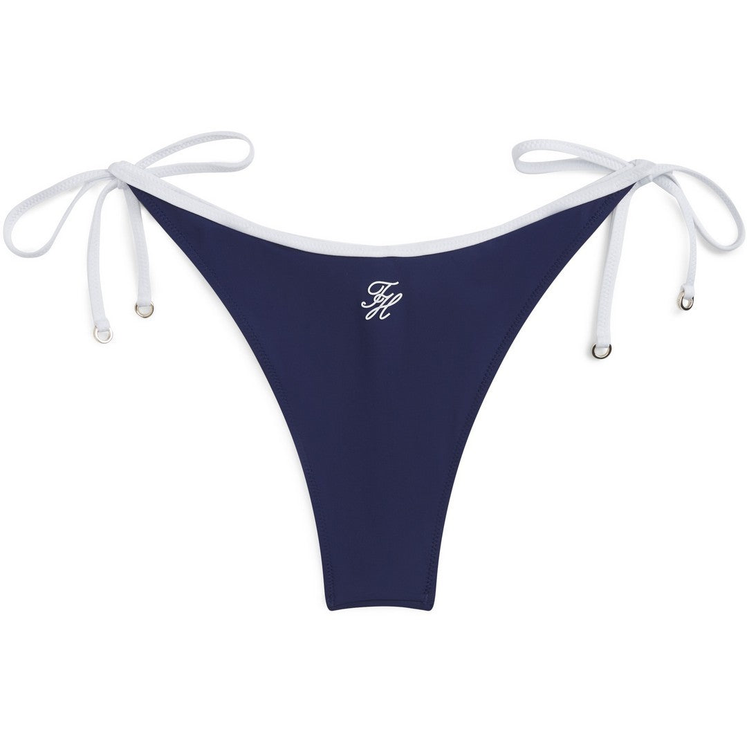 Tommy Hilfiger Beachwear Donna Slip Bikini Brasiliano Laccetti - UW0UW06448-C7G