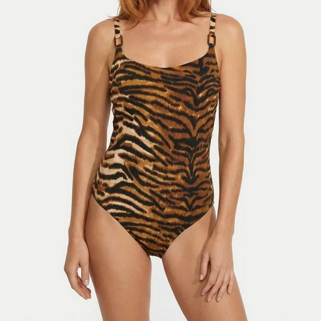 Chantelle Beachwear Donna Costume Intero con Ferretto Vita-Tigre C1A7R0-C86