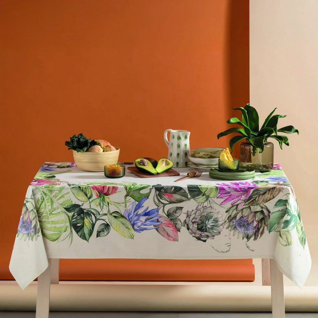 Riviera Mai Tai Tovaglia Antimacchia In Twill Di Cotone