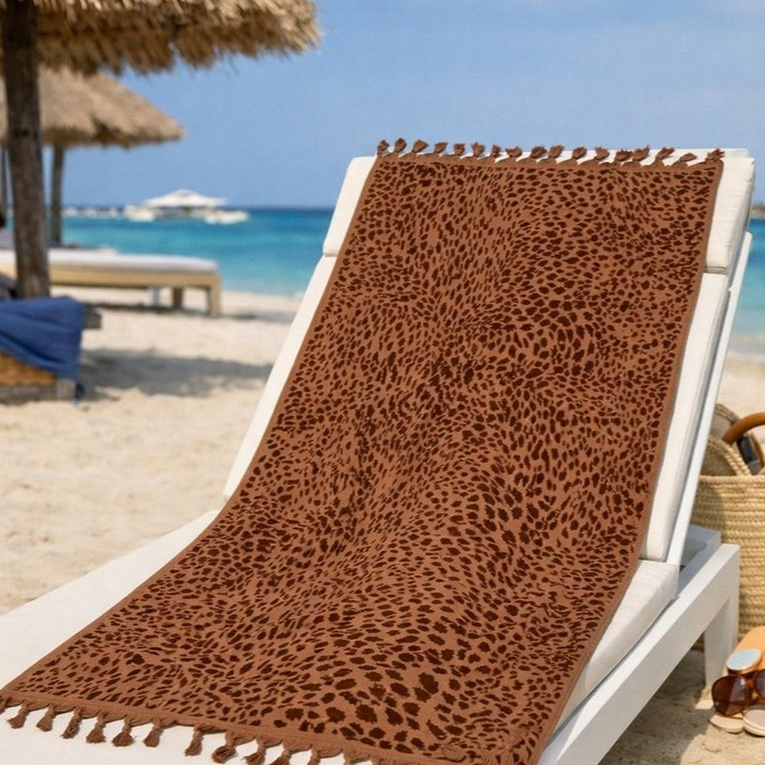 Noidinotte Telo Mare Spugna Velour Rasato Miso Brown