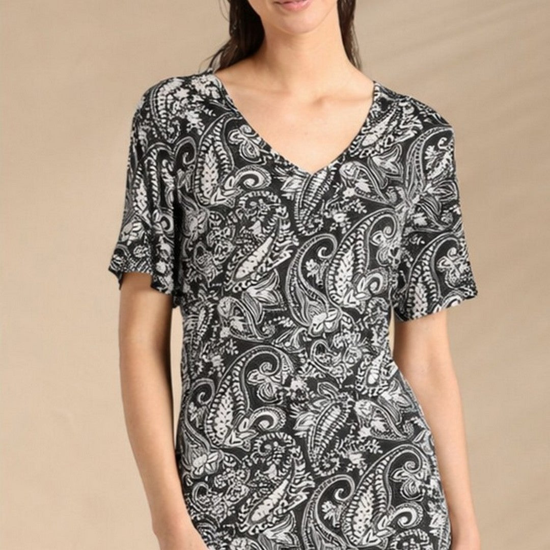 Noidinotte Abito Donna Manica Corta Jersey Di Viscosa Ed Elastane