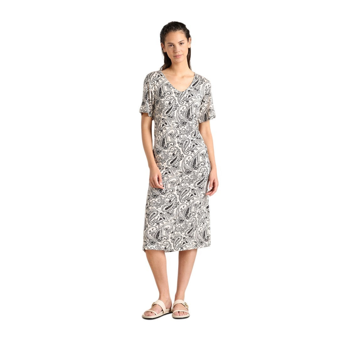 Noidinotte Abito Donna Manica Corta Jersey Di Viscosa Ed Elastane