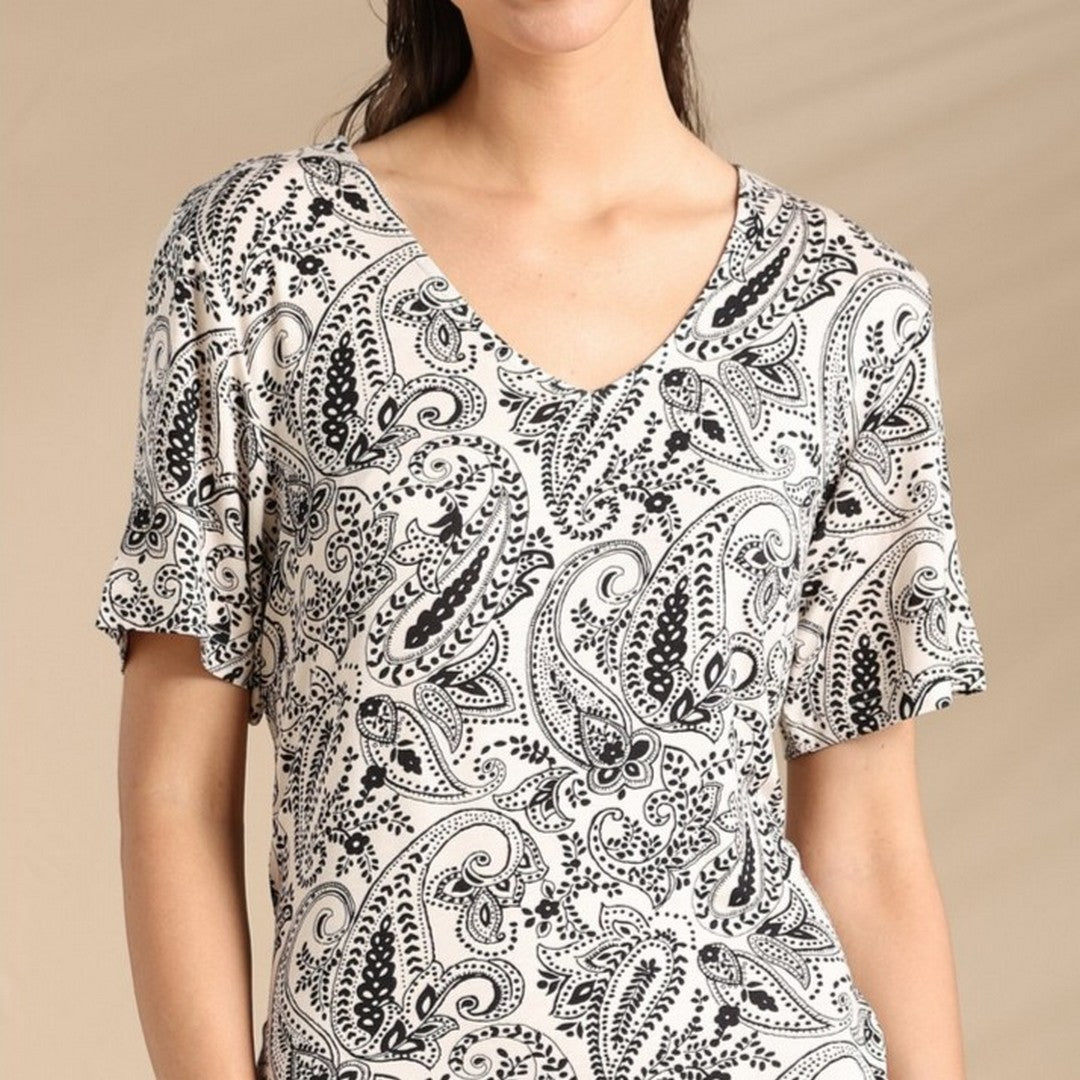 Noidinotte Abito Donna Manica Corta Jersey Di Viscosa Ed Elastane