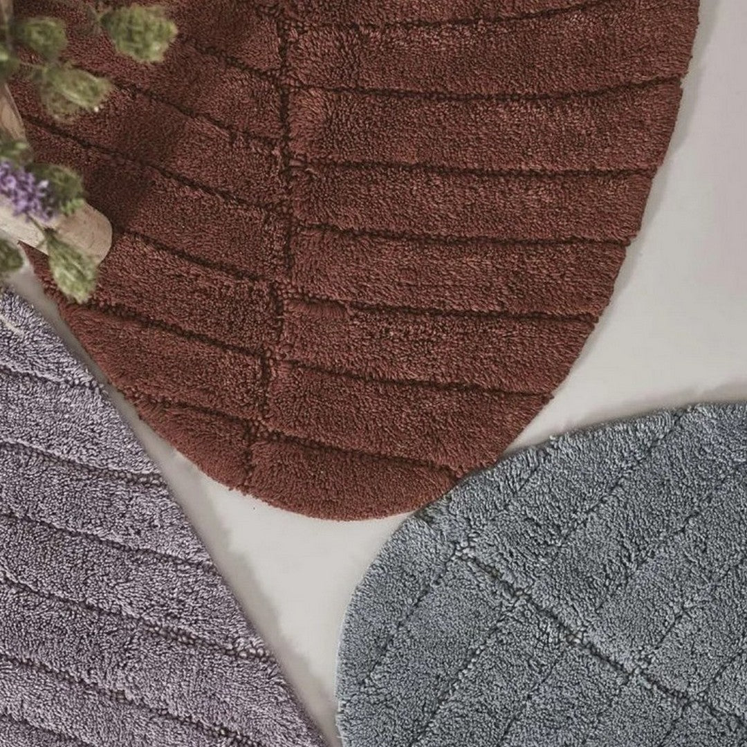 Maison Sucrée Tappeto Bagno in Cotone con Trattamento Antiscivolo - Foglia S46