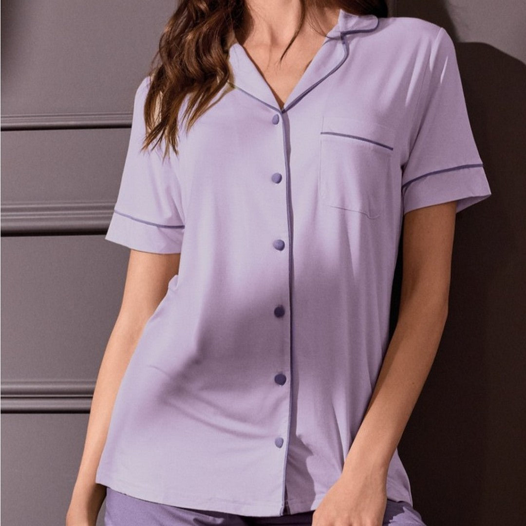 Lormar Pigiama Donna in Viscosa Corto Aperto Today