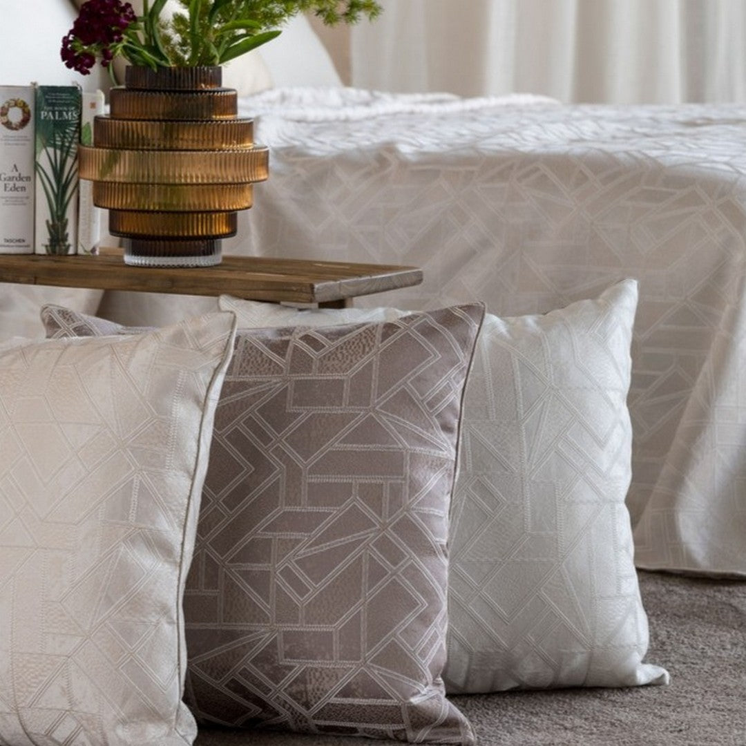 Reevèr Axis Cuscino Decorativo Jacquard 50*50 Tortora - AG0987