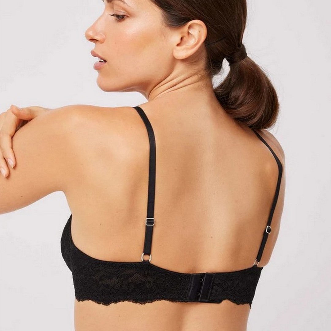 Ysabel Mora Reggiseno Donna Imbottito con ferretto Pizzo - 10134 - Nero