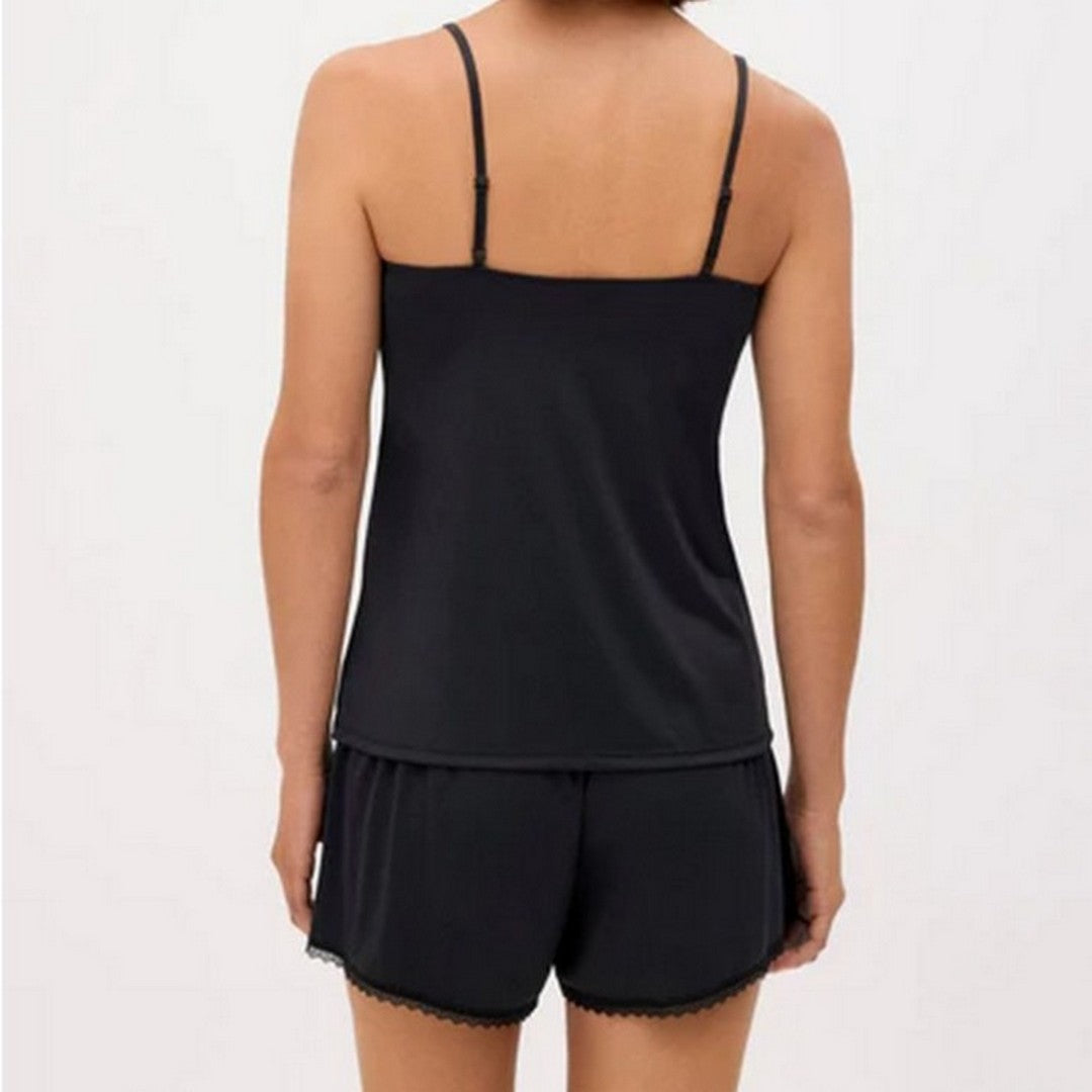 Ysabel Mora Donna Pigiama Spalline in Viscosa - 10836 NERO