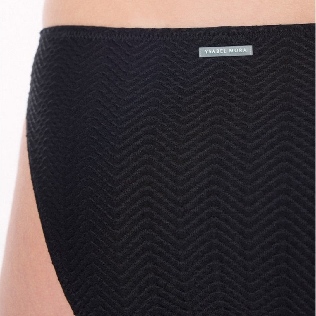 Ysabel Mora Beachwear Ragazza Slip Bikini Texture - 83480 BLACK