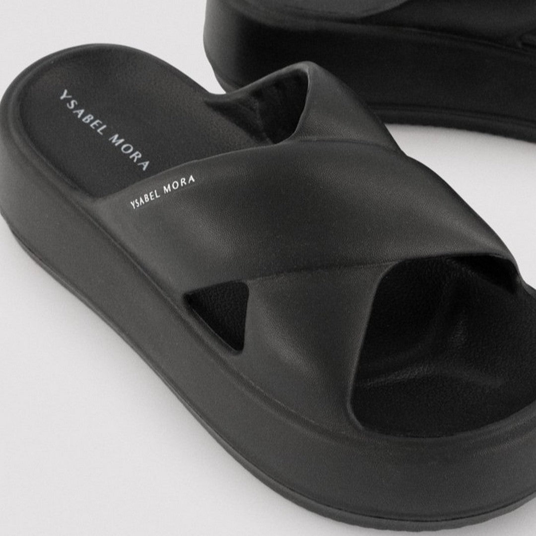 Ysabel Mora Beachwear Donna Ciabatta con Platform - 86287 NERO
