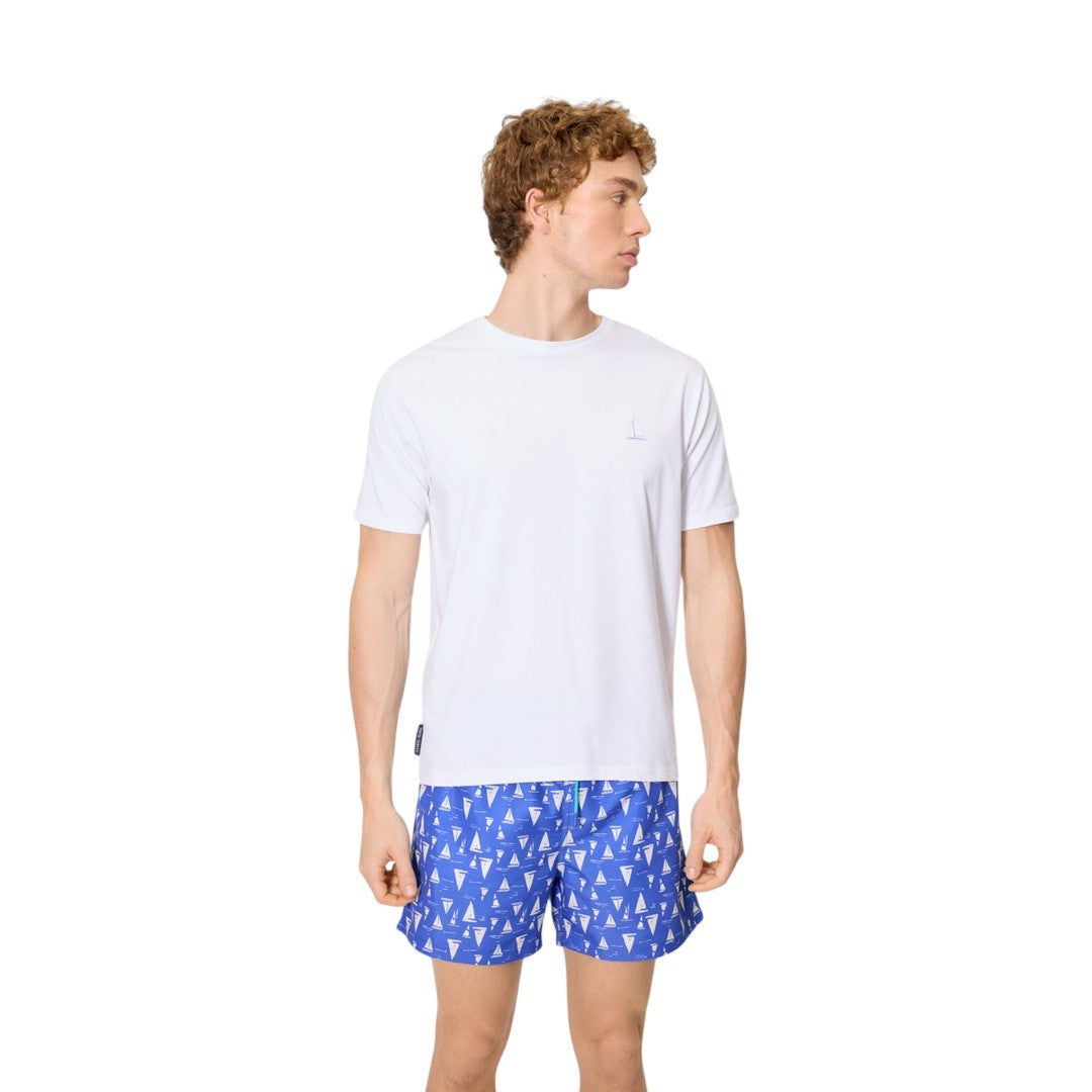 Ysabel Mora Beachwear Uomo T-Shirt Stampata - 90530 WHITE