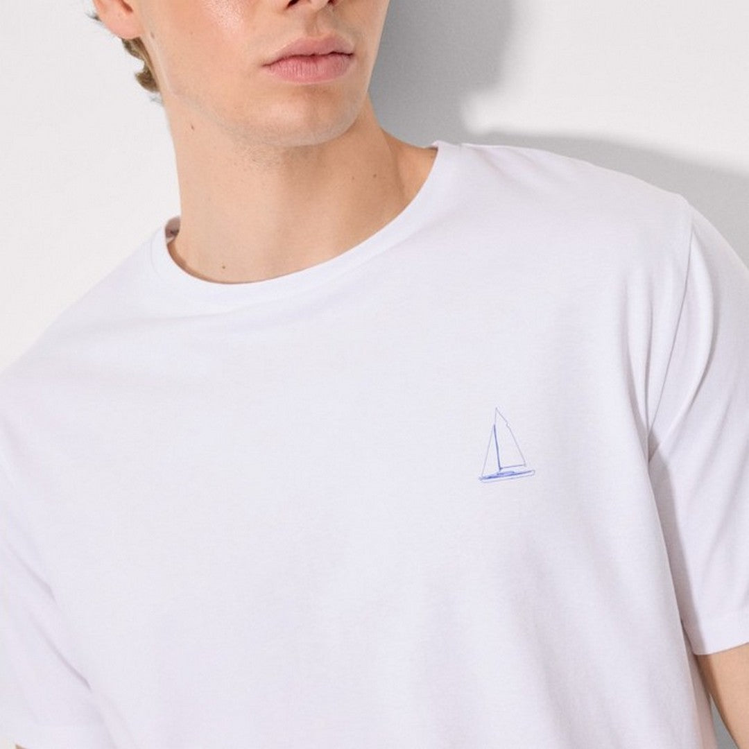 Ysabel Mora Beachwear Uomo T-Shirt Stampata - 90530 WHITE