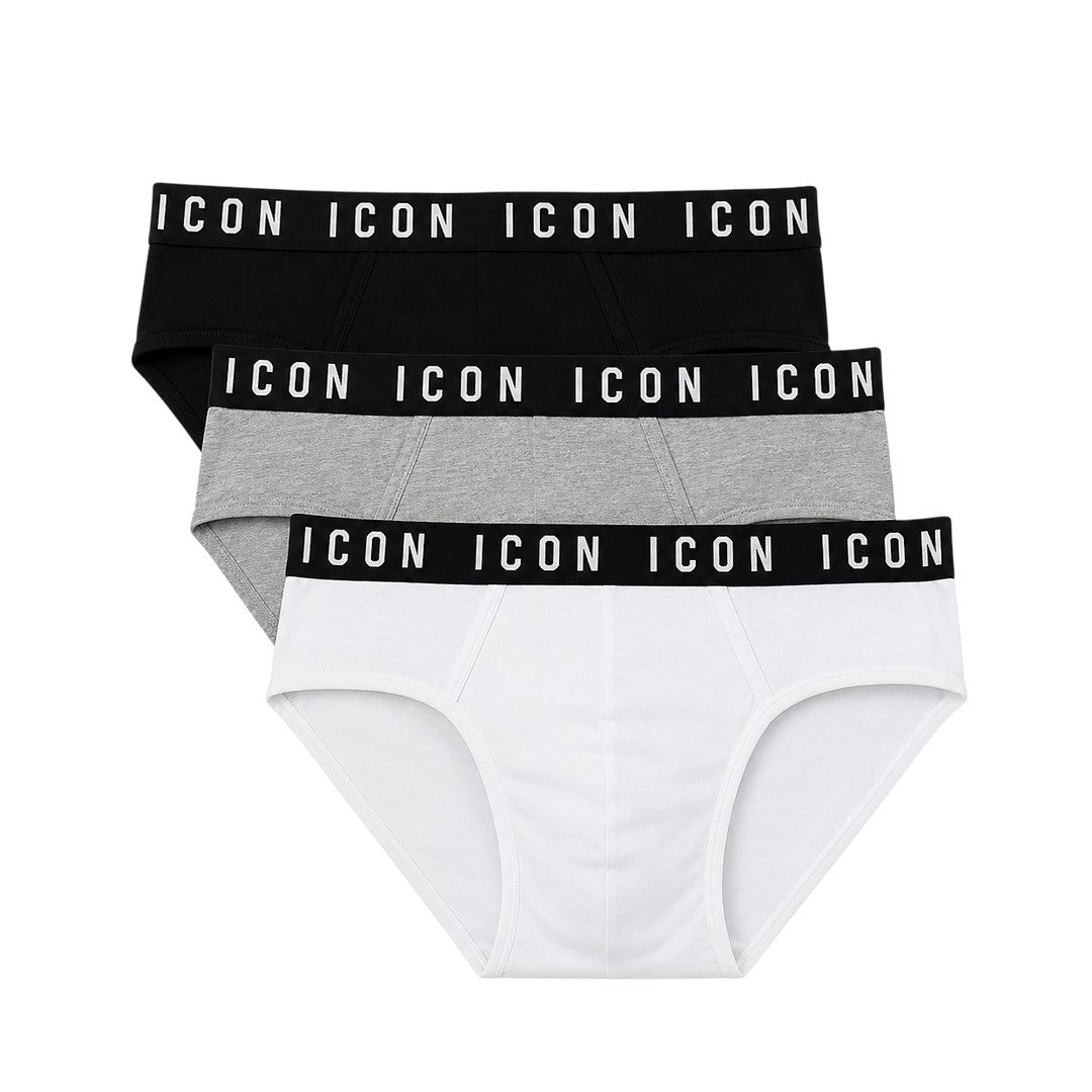 Icon Underwear 3 Pack Slip Uomo Cotone Elastico