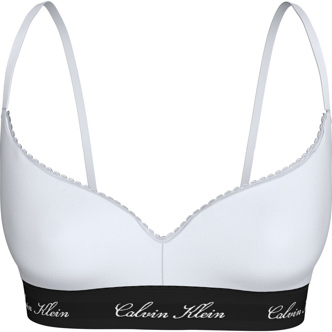 Calvin Klein Donna Lightly Lined Bralette Icon Cotton Modal - LV00QF9070-100