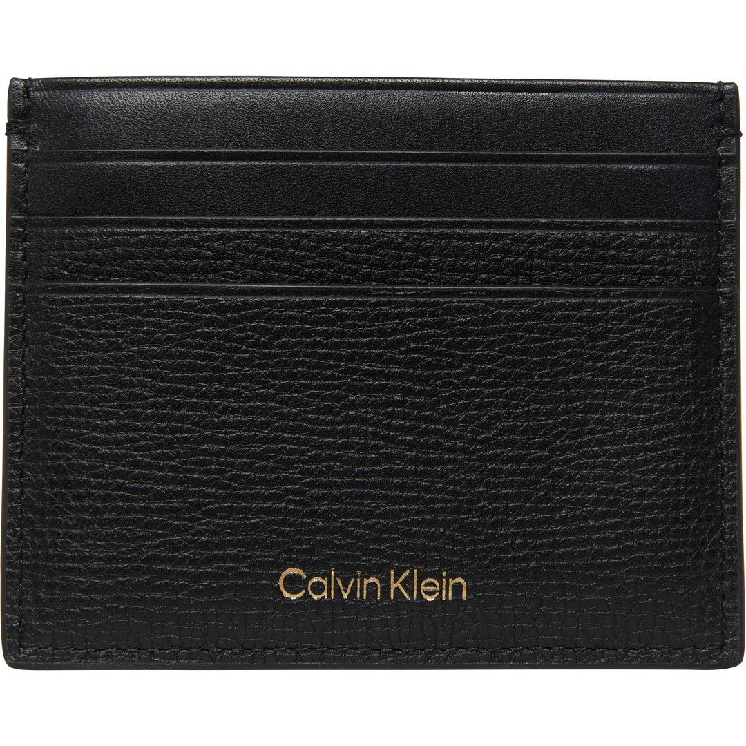 Calvin Klein Uomo Premium Leather Cardholder Black - LV04D1286G-UB1