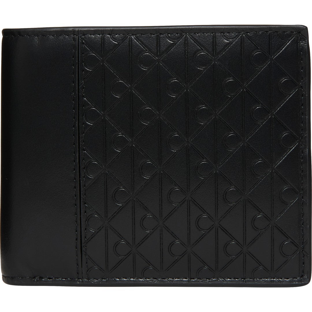 Calvin Klein Uomo Portafoglio Refined Emblem Mix Billfold Black LV04D1318G - UB1