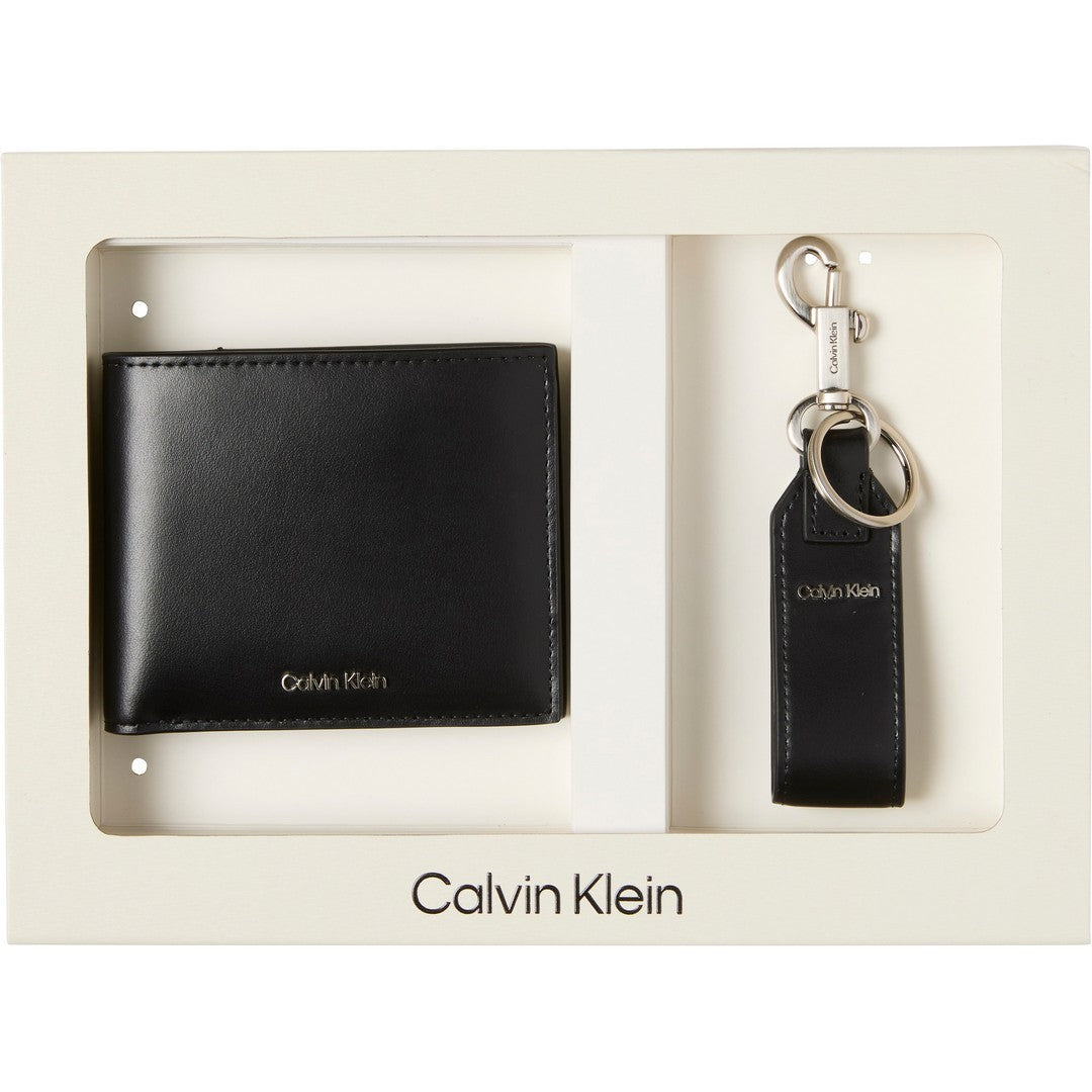 Calvin Klein Uomo Set regalo portafoglio in pelle e portachiavi LV04D1367G - UB1