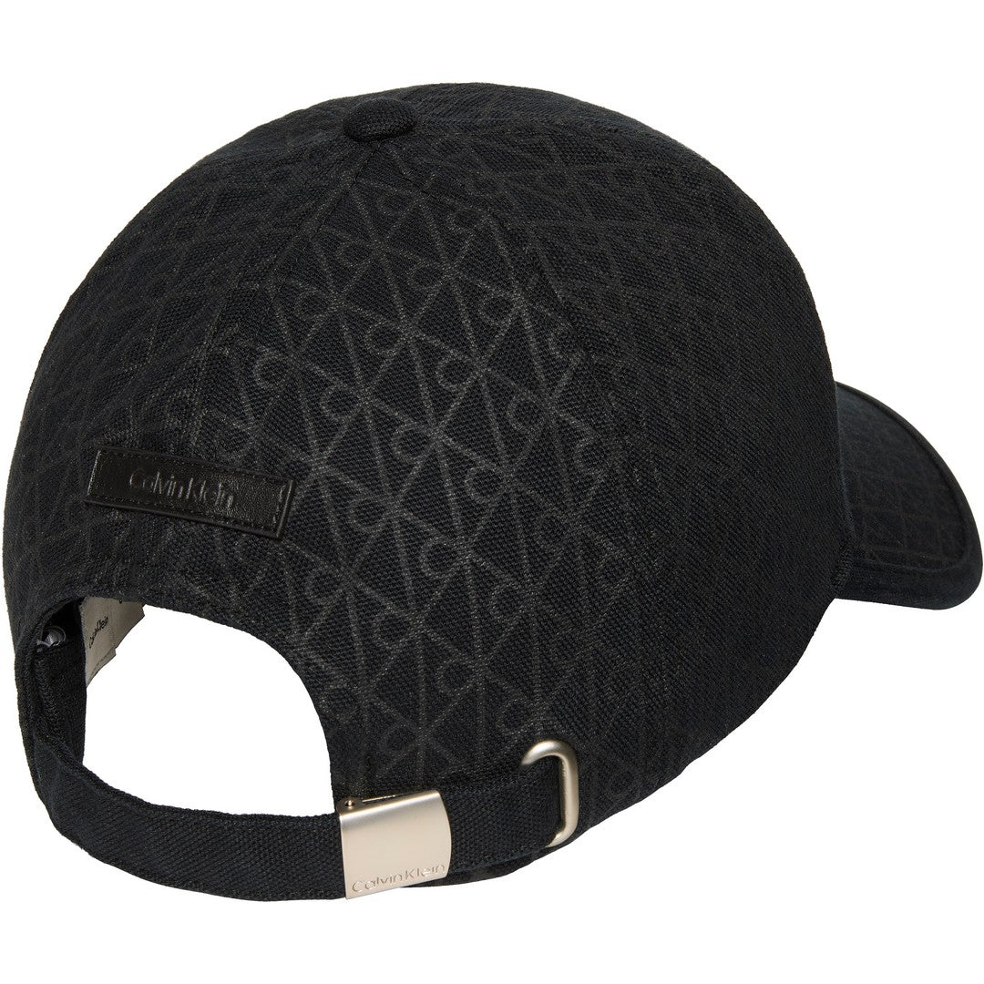 Calvin Klein Donna Emblem Print W Leather Patch Cap Black - LV04F5036G-UB1