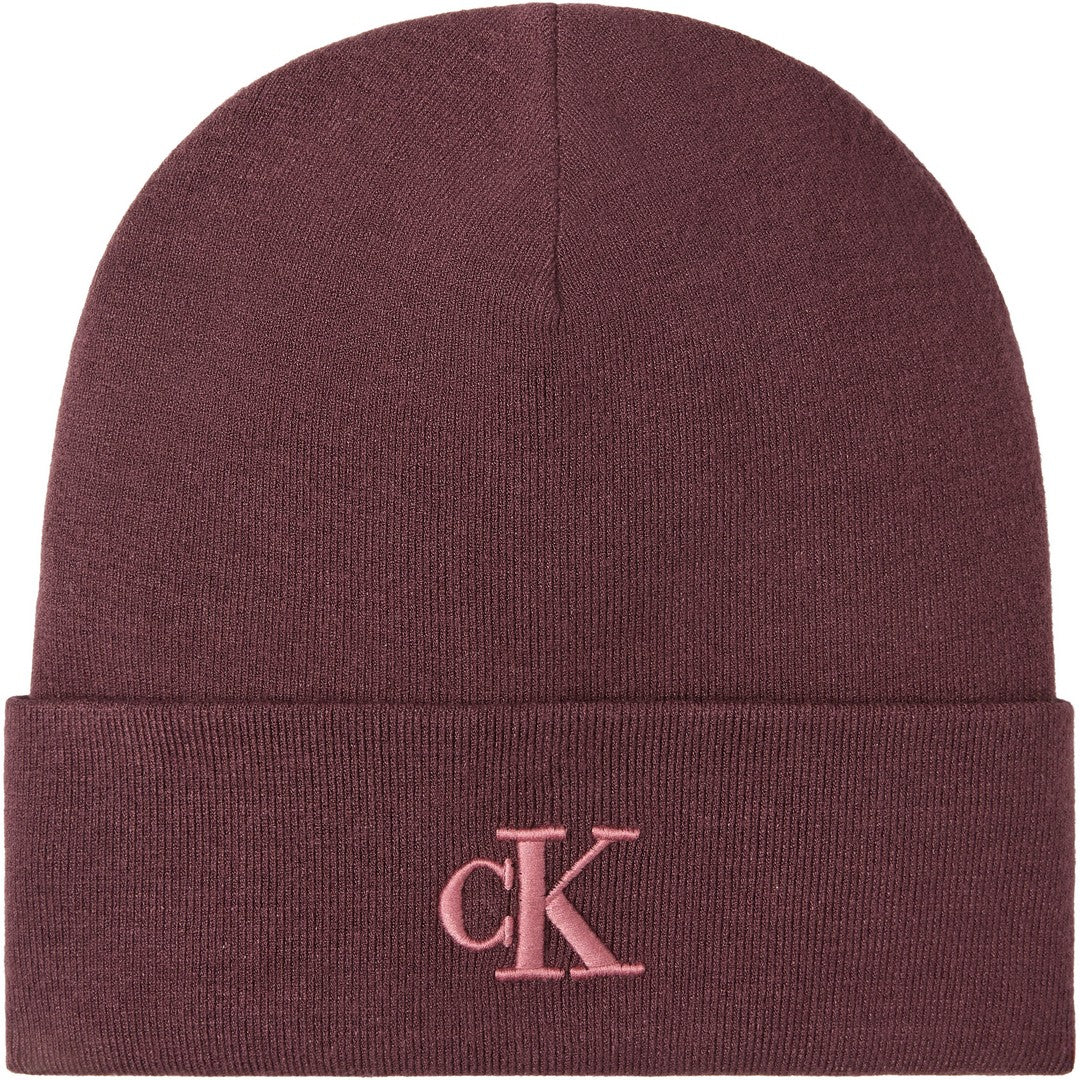 Calvin Klein Donna Berretto Ck Fine Rib Beanie Fudge - LV04F8098G-BAP