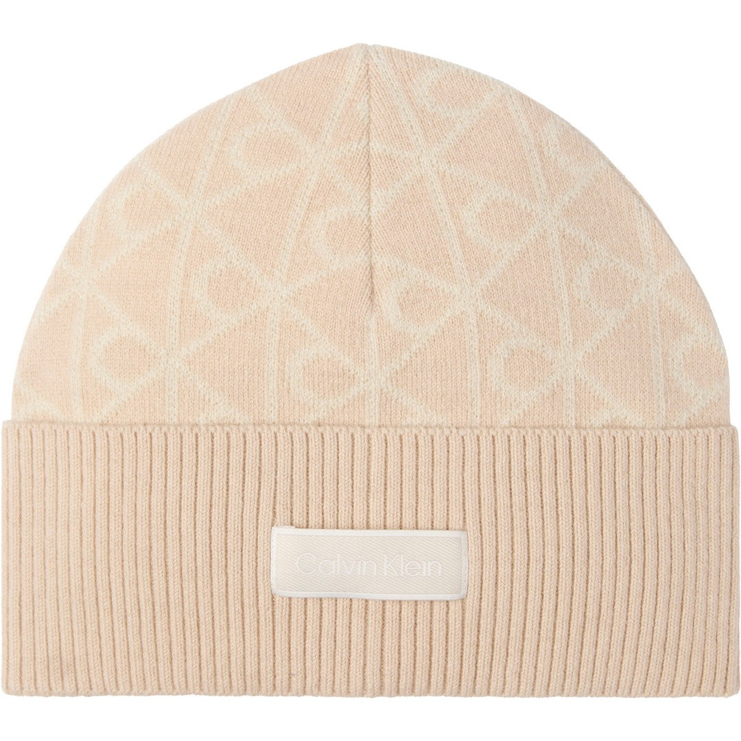 Calvin Klein Donna Berretto Aop Jcq Wool Beanie - LV04F8111G-ACG