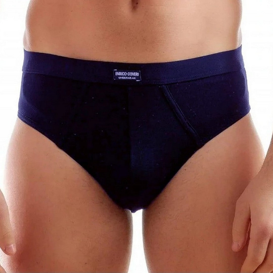 Enrico Coveri Slip Uomo Cotone Bielastico con Elastico Cotonato