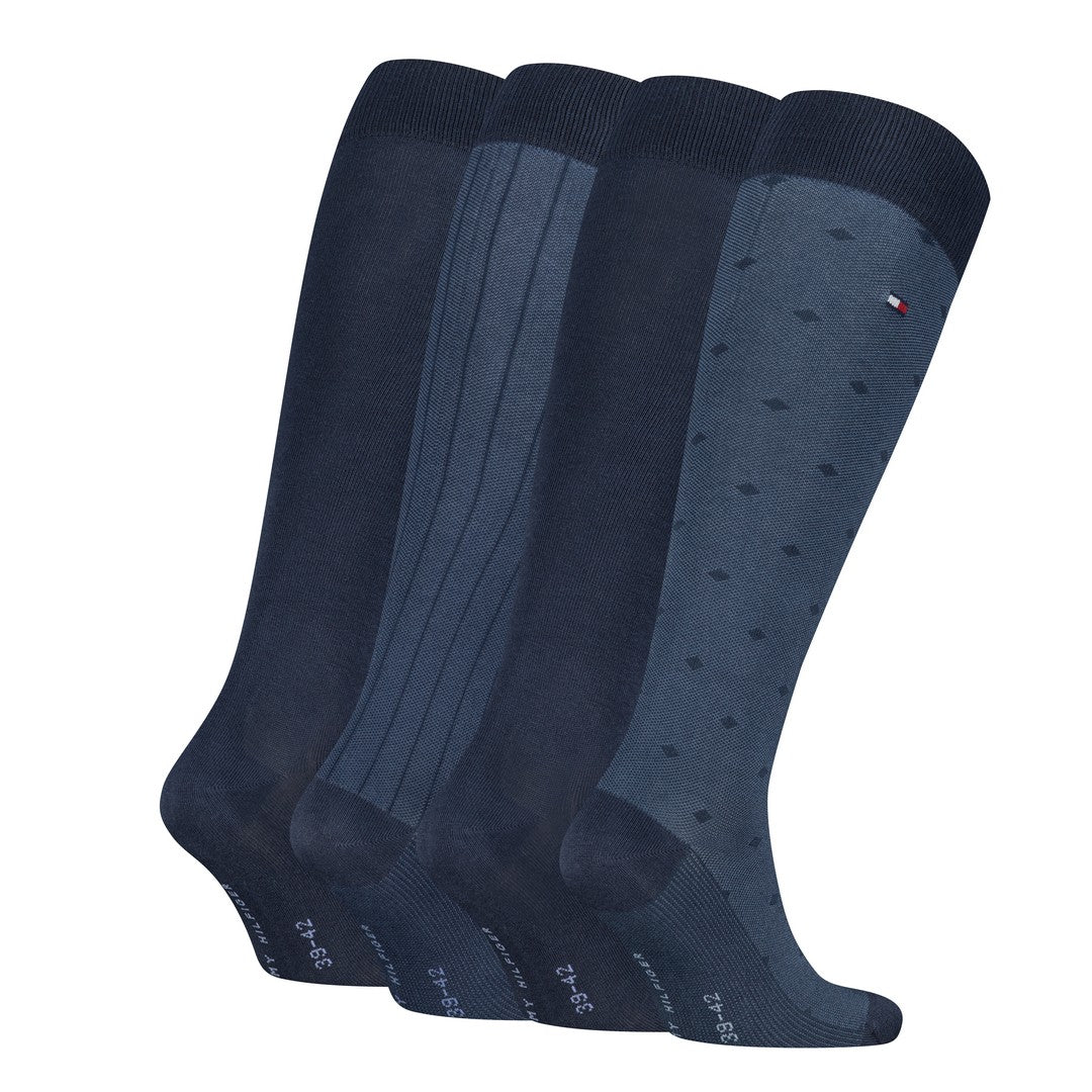 Tommy Hilfiger Uomo 4P Calze Lunghe Giftbox Caldo Cotone 701241161001