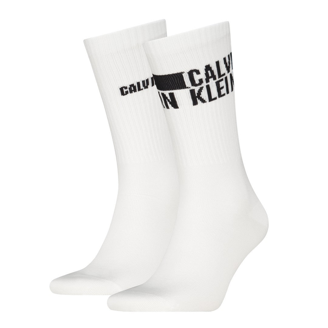 Calvin Klein Uomo Sock 2P Logo Stripe