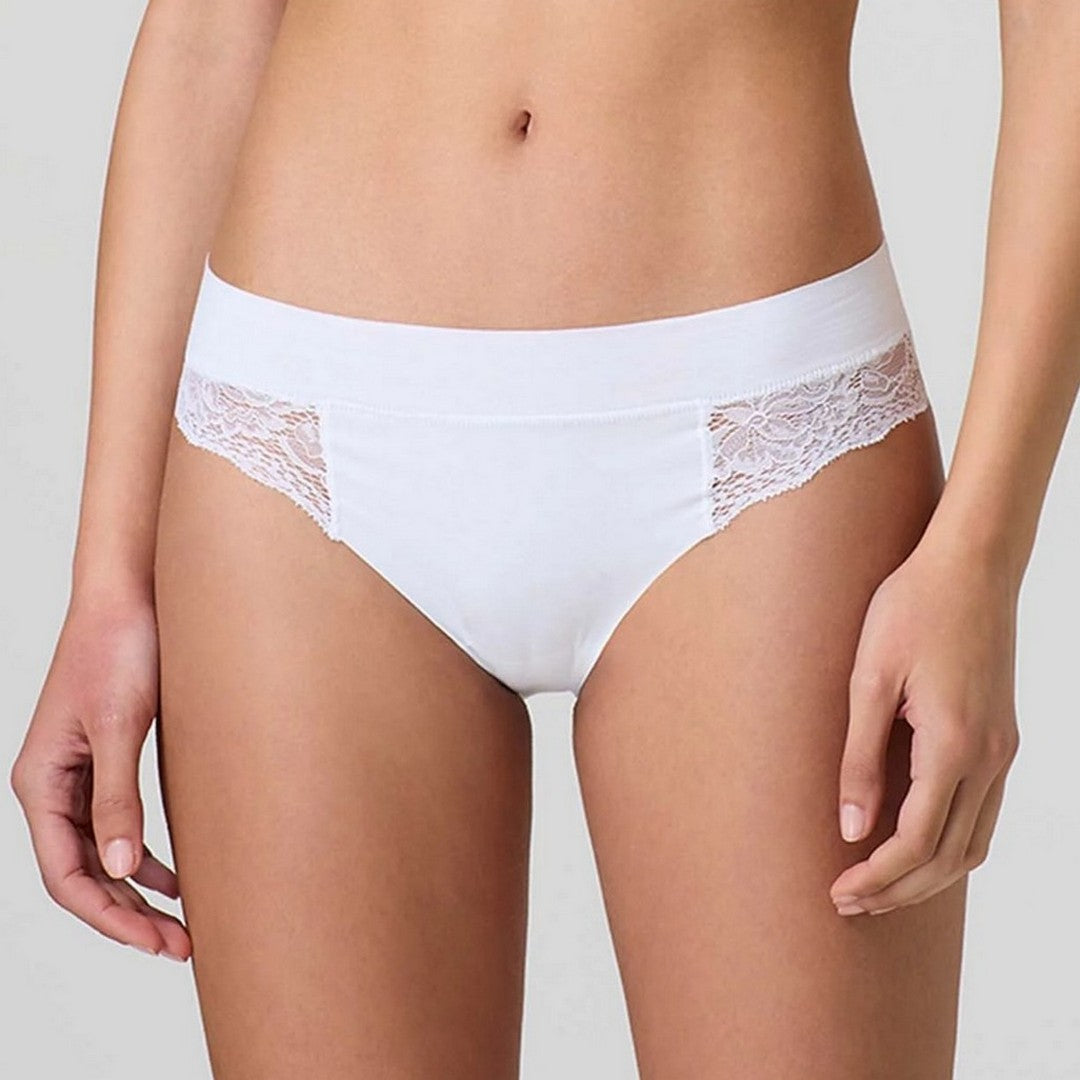 Jadea Slip Donna in Cotone Taglio Laser con Pizzo 8013