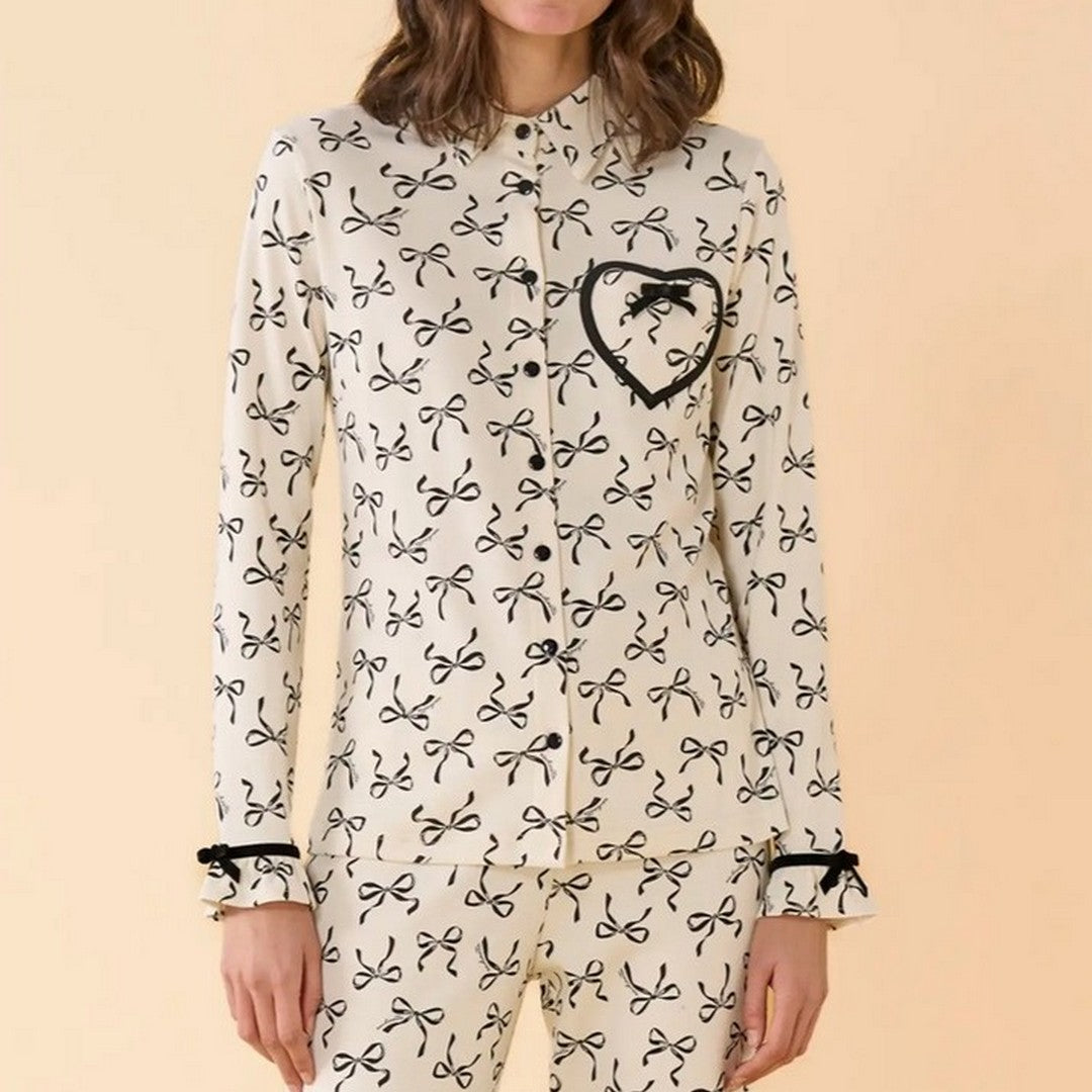 Noidinotte Pigiama Aperto Donna Caldo Cotone - FA009810
