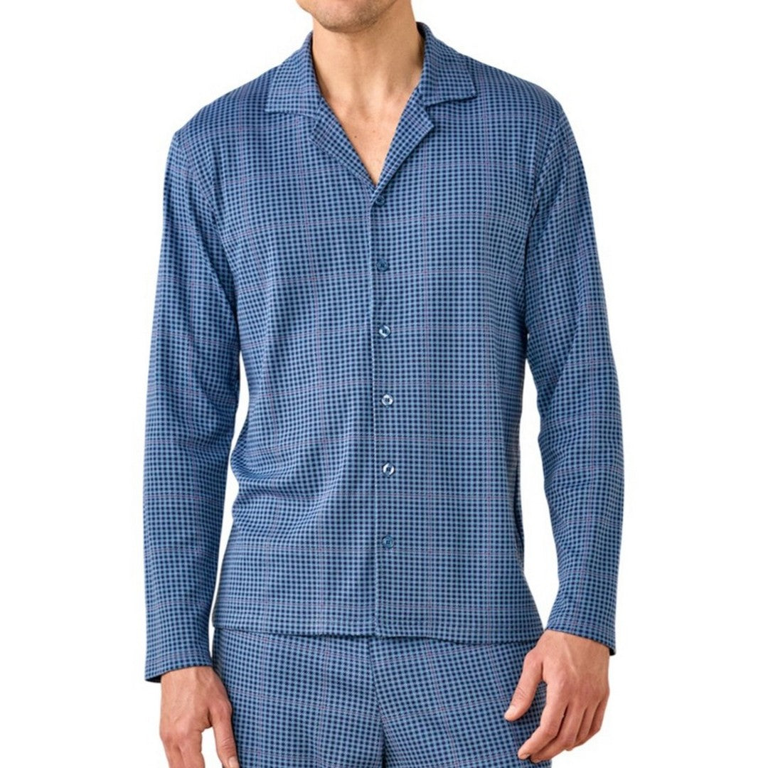 Noidinotte Pigiama Uomo Caldo Cotone Aperto Avanti - FC003349