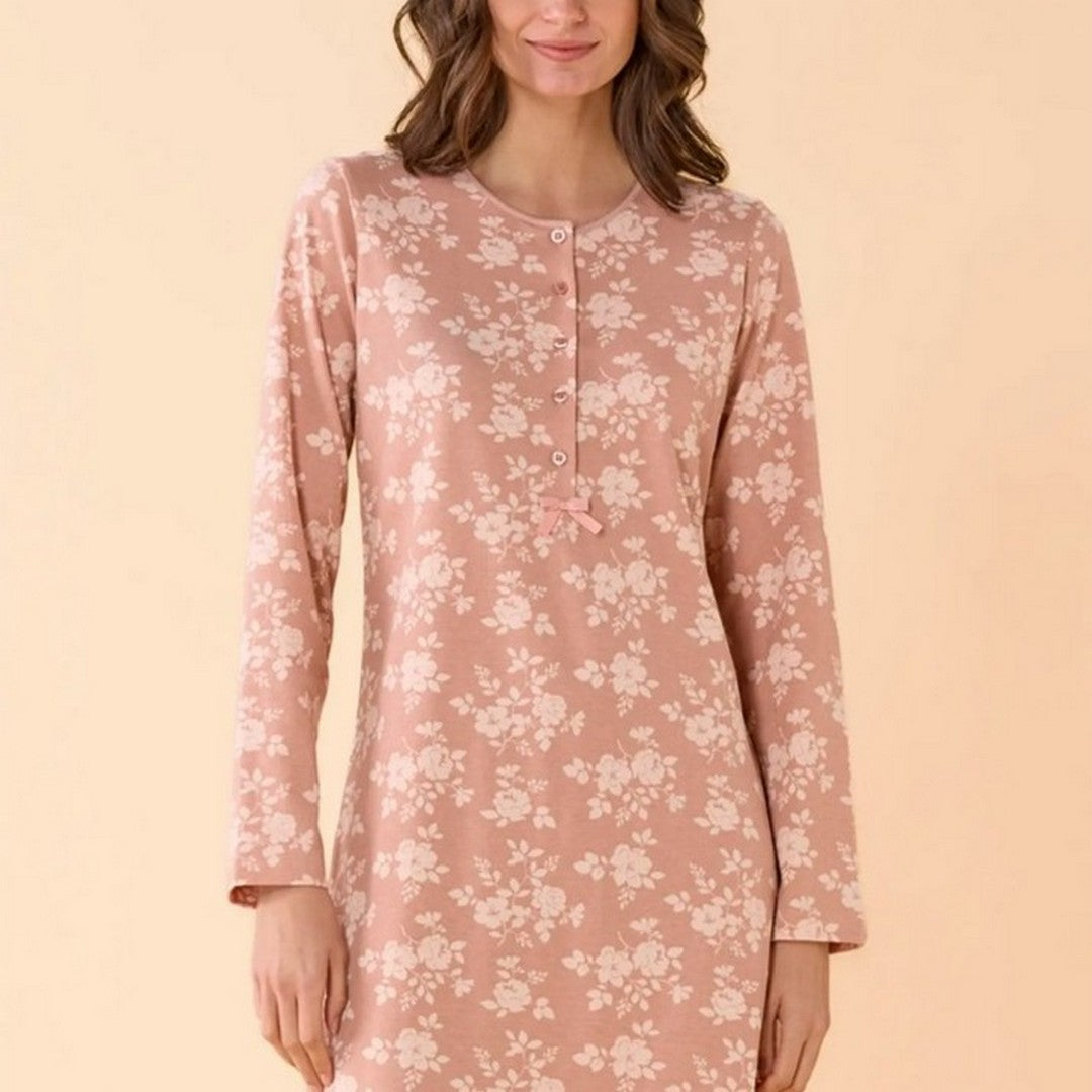 Noidinotte Camicia Da Notte Donna Caldo Cotone - LA003657