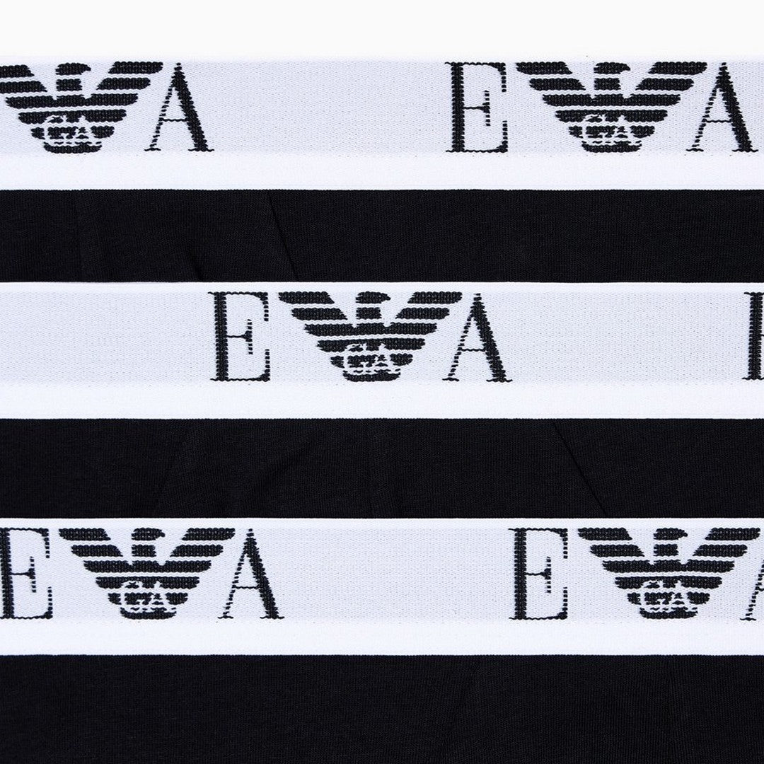 Emporio Armani Uomo 3 Pack Slip Logo Cotone Elastico - EM000258 AF14131 MC061