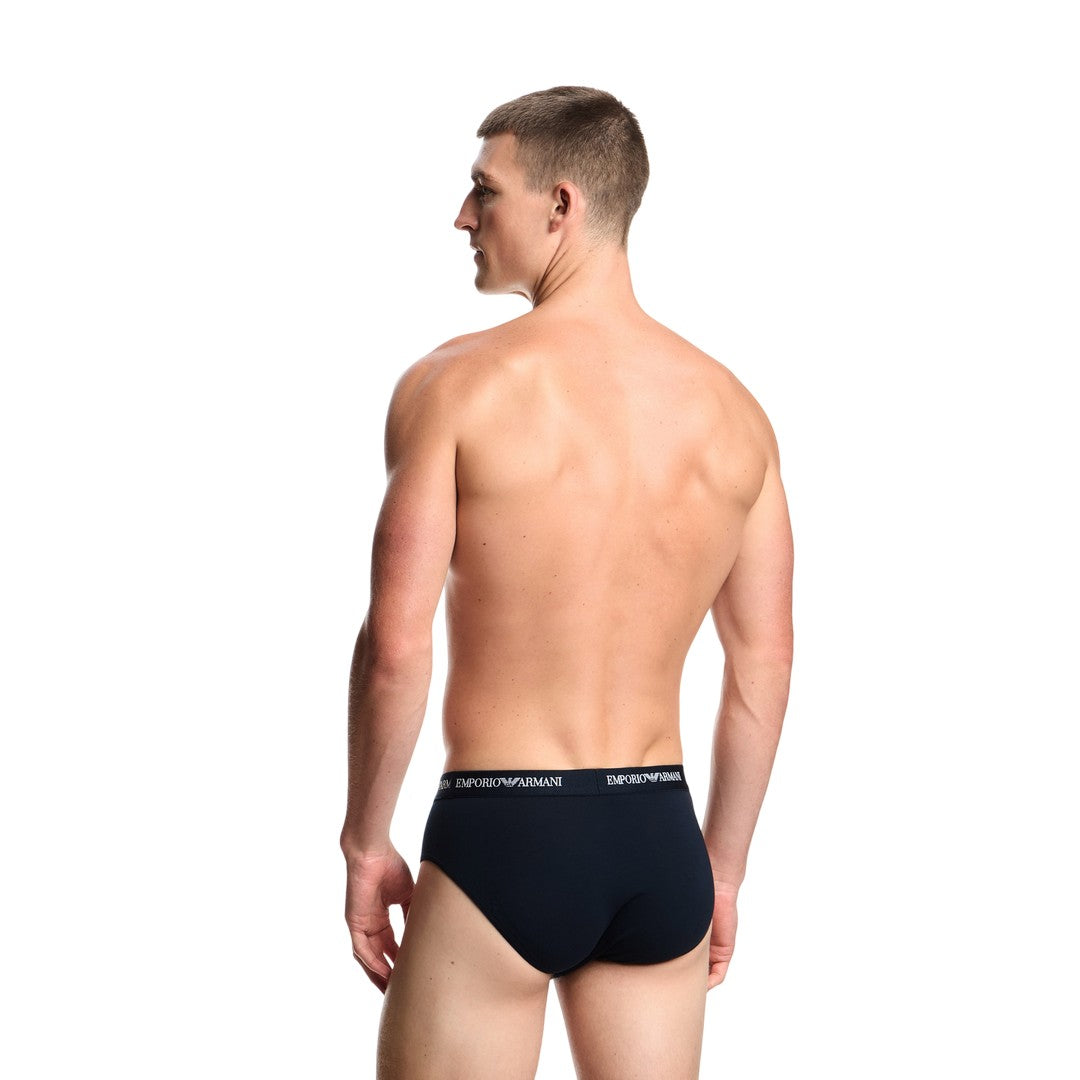 Emporio Armani Uomo 3 Pack Slip Jersey Stretch - EM000258 AF14132 MB139