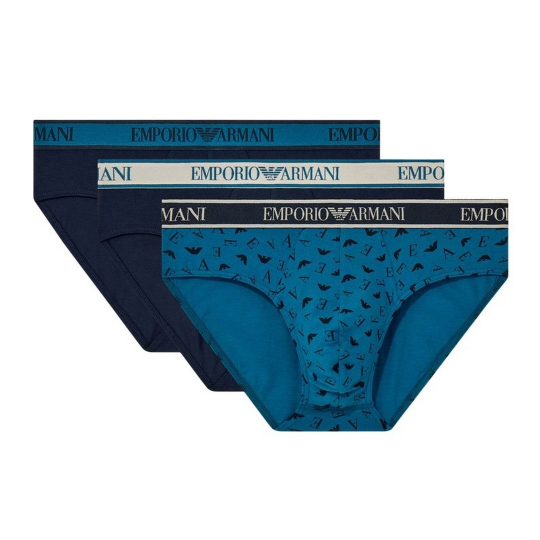 Emporio Armani Uomo 3 Pack Slip Core Logoband - EM000258 AF25019 MB676