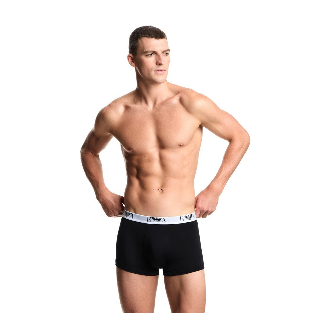 Emporio Armani Uomo 3 Pack Boxer Logo Cotone Elastico - EM000259 AF14131 MC061