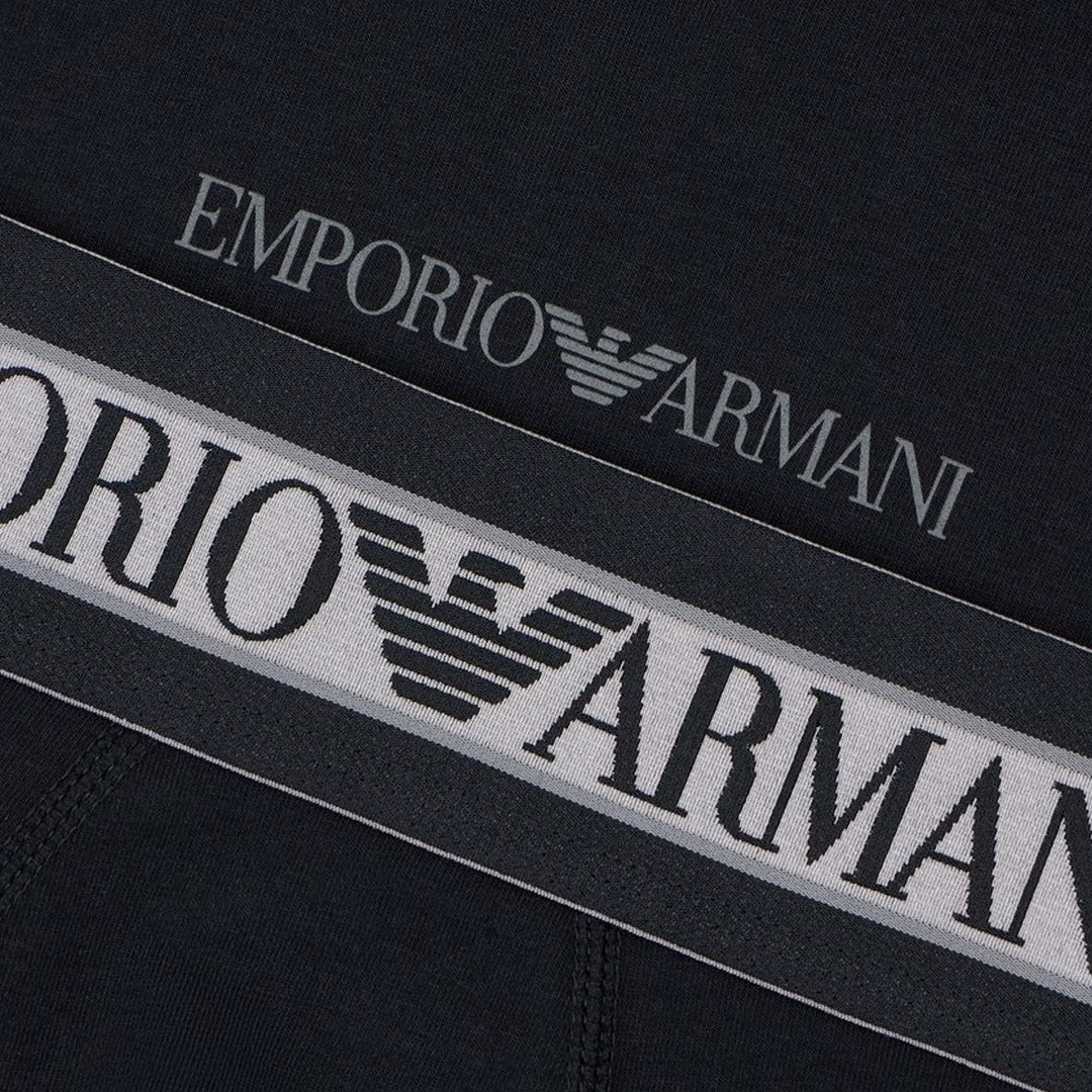 Emporio Armani Uomo Set T-Shirt + Boxer Cotone Stretch - EM000398 AF25026 UC001