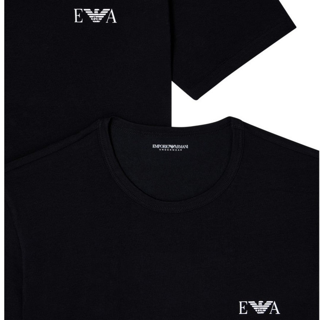 Emporio Armani Uomo 2 Pack T-Shirt Girocollo Stretch - EM001849 AF14131 MC005