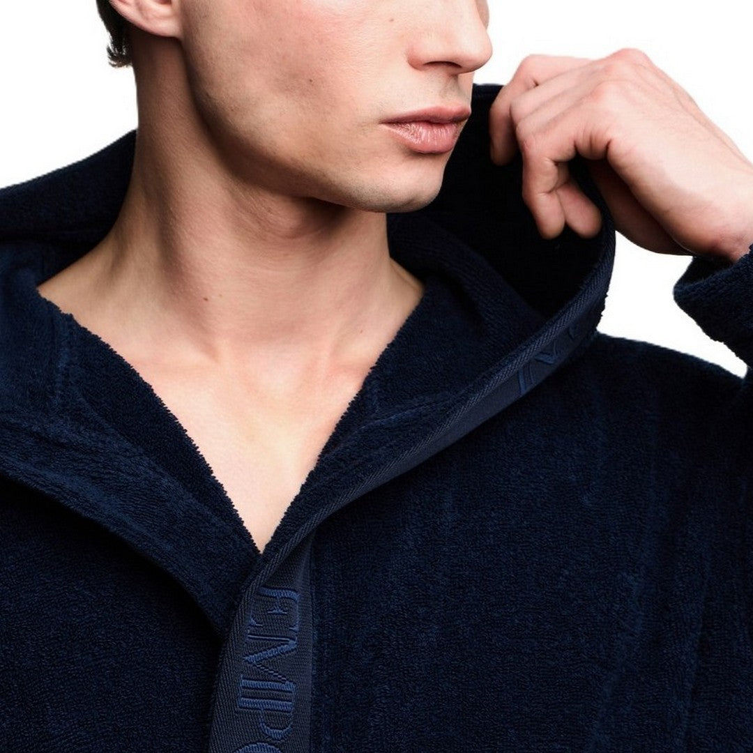 Emporio Armani Accappatoio Spugna Cappuccio Uomo - EM002255 AF25032 UB102