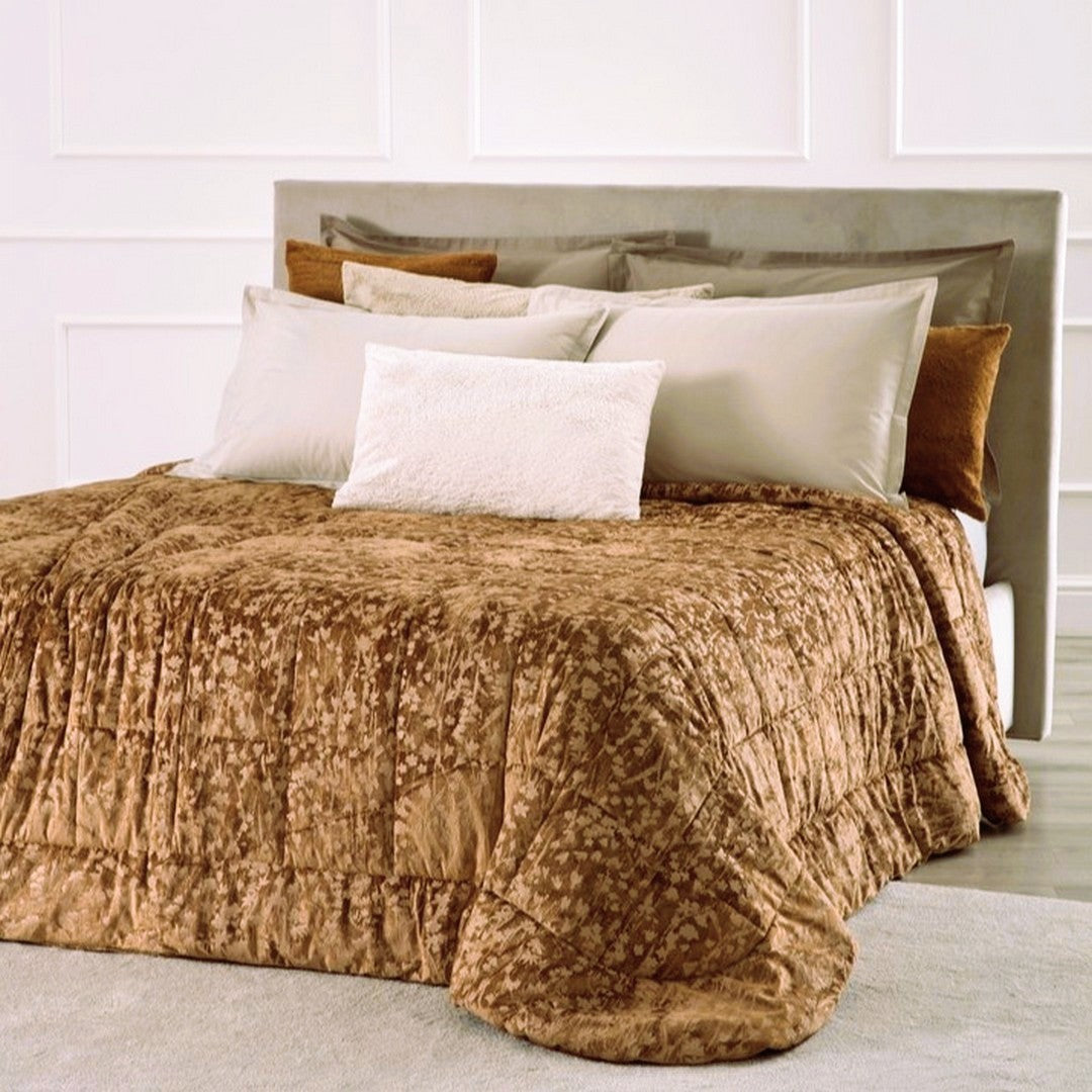 Riviera Sofy Trapunta Velluto Stampato Retro Cotone Matrimoniale 220 Gsm LG0922