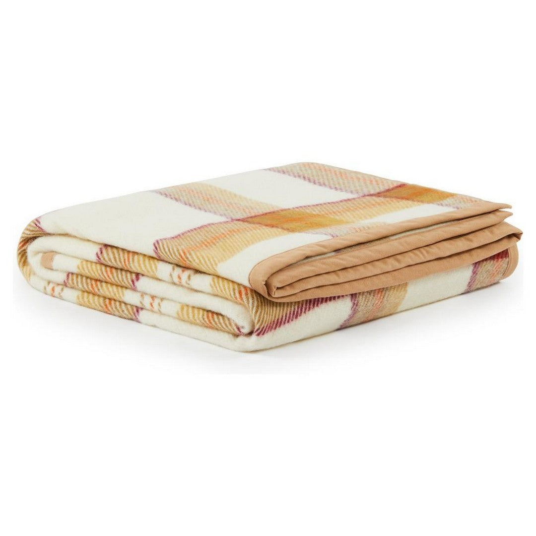 Marta Marzotto Coperta Marta Check in 100% Lana Vergine 210x250 cm