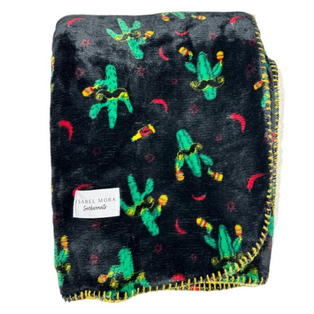 Ysabel Mora Plaid con Pelliccia 130x160