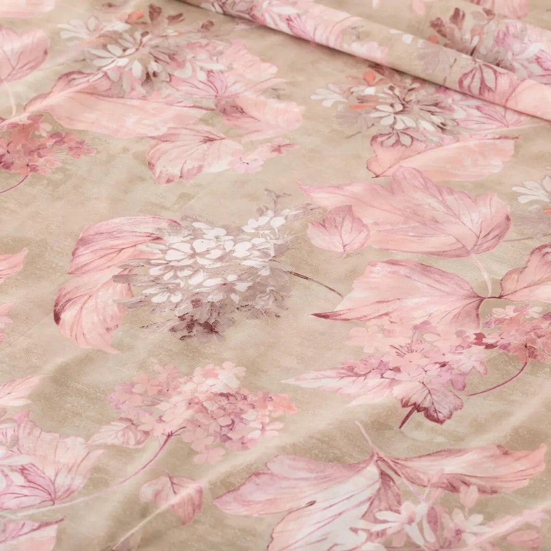 Riviera Home Completo Lenzuola Perla in Puro Cotone Stampato LN1846