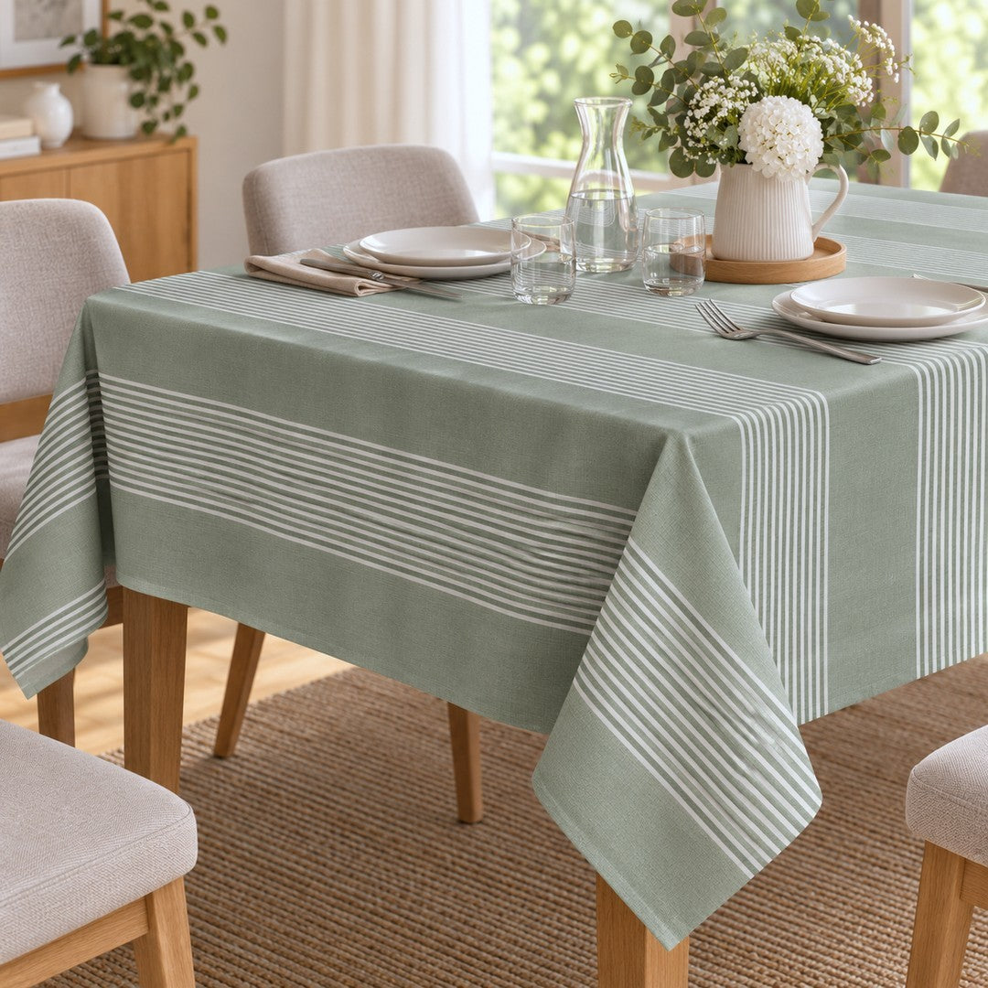 Vallesusa Tovaglia 8 Posti Cotone Tinto in Filo 150x220 Polly
