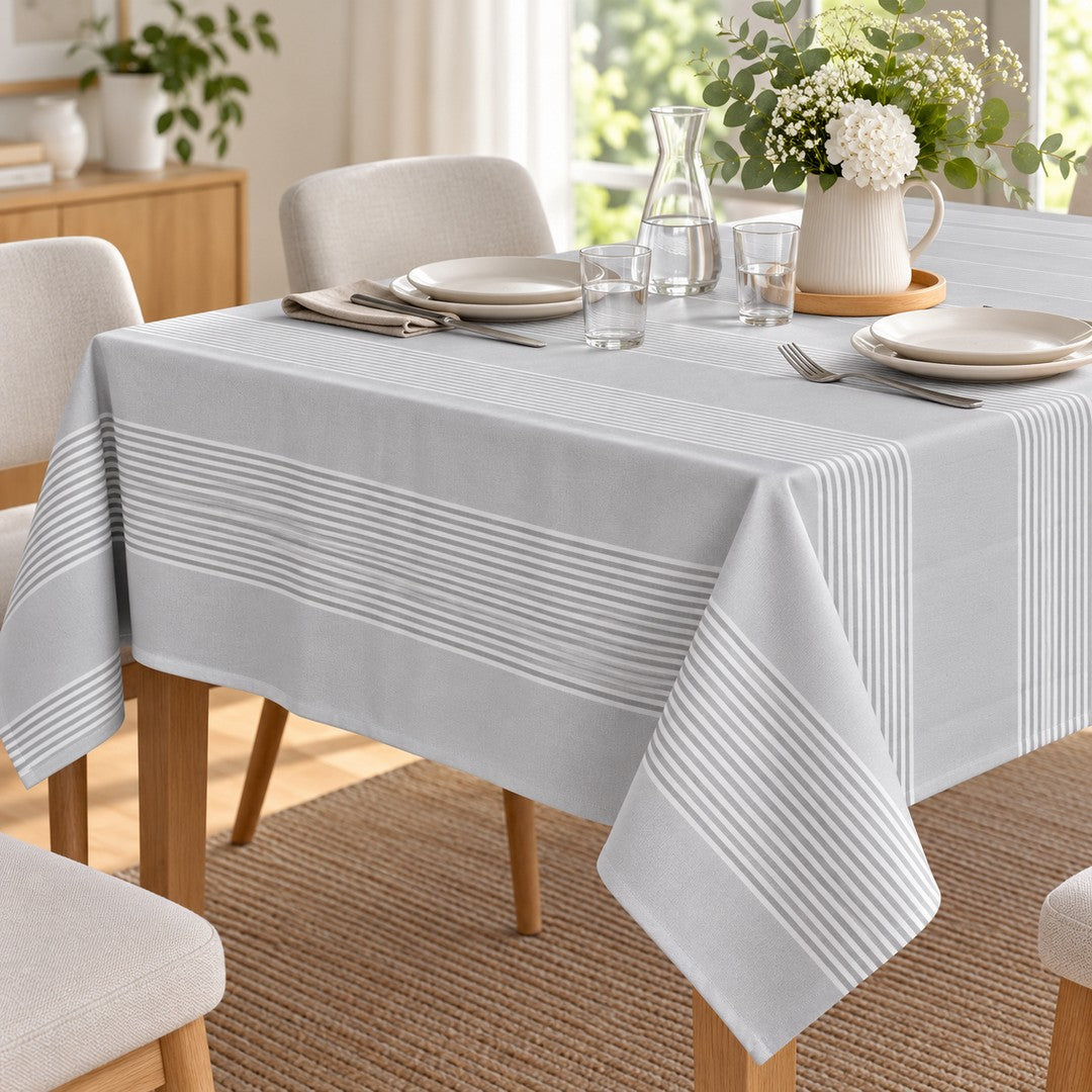 Vallesusa Tovaglia 8 Posti Cotone Tinto in Filo 150x220 Polly