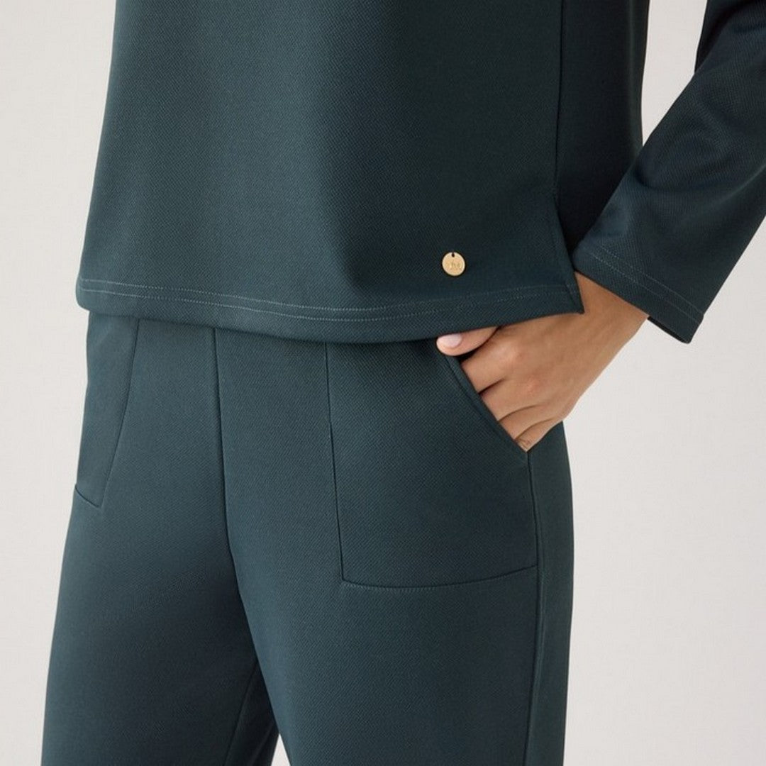 Ysabel Mora Maglione Donna in Piqué con Collo Alto - 70750
