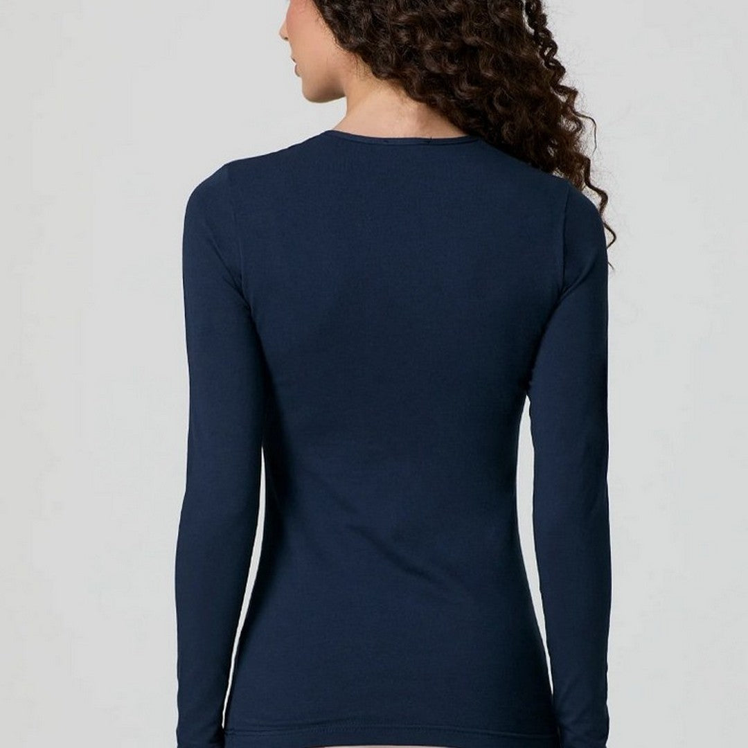 Jadea Maglia Donna Girocollo Cotone Elastico