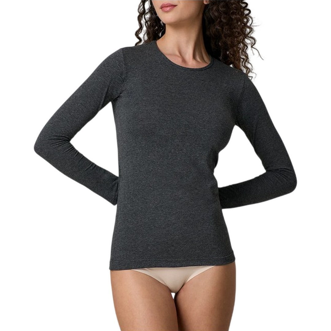 Jadea Maglia Donna Girocollo Cotone Elastico