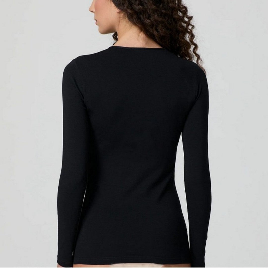 Jadea Maglia Donna Girocollo Cotone Elastico